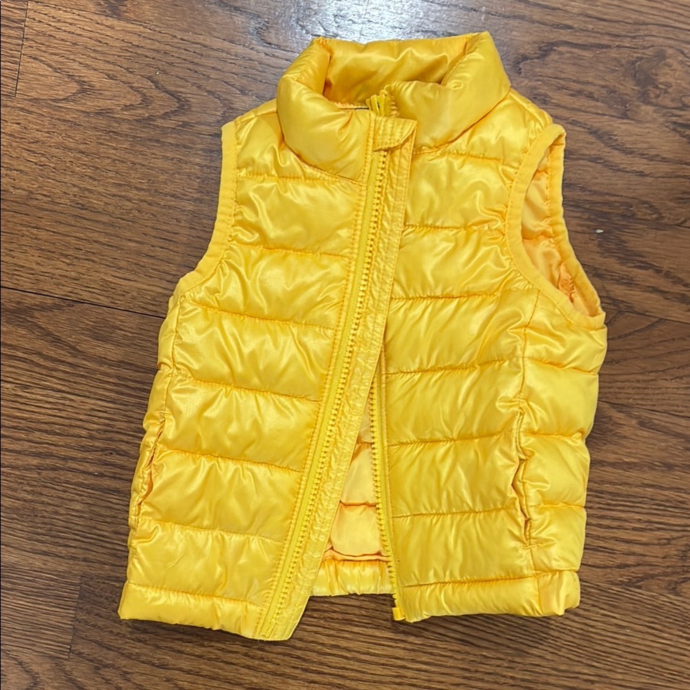 Prinary. Bright Yellow Puffer Vest
